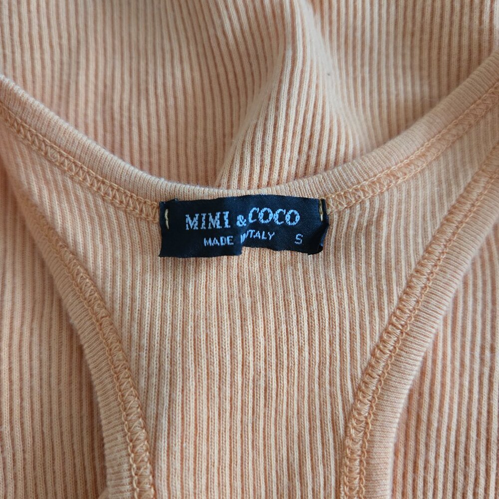 Mimi & Coco Racerback Ribbed Tank Top SZ S - Picture 8 of 9